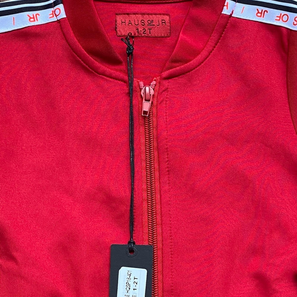 Haus of Jr Laurent Red Track Jacket Sz 1-2T NWT - Picture 10 of 14